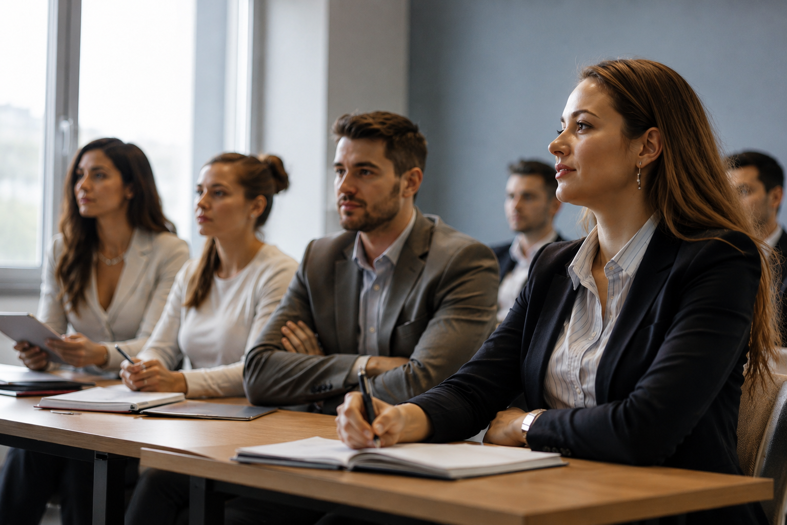 Studenti adulti durante una lezione all'Istituto Labor